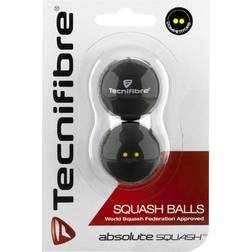 Tecnifibre Double Yellow Dot Squash Ball 2Balls