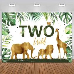 YOOOOOOOY Jungle Safari Gold Animal Backdrop