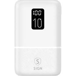 SiGN Mini QC Powerbank with Display 10000mAh
