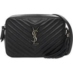 Saint Laurent Lou Quilted Leather Camera Bag - Black