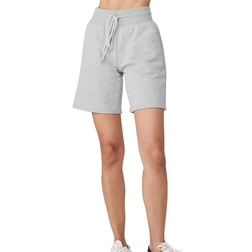 Alo High Waist Easy Sweat Short - Athletic Heather Grey