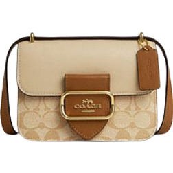 Coach Morgan Square Crossbody Bag In Blocked Signature Canvas - Im/Light Khaki/Khaki Multi