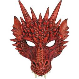 Bristol Novelty Dragon Mask Red