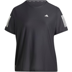 adidas Women's Running Own The Run Tee Plus Size - Black