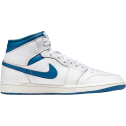 NIKE Air Jordan 1 Mid SE M - White/Sail/Industrial Blue