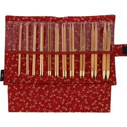 Seeknit Circular Knitting Needles Set Red 11 Pairs