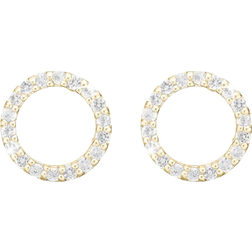 Christina Circles Earrings - Gold/Topaz