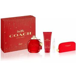 Coach Love Gift Set EdP 90ml + Body Lotion 100ml + EdP 7ml + Pouch