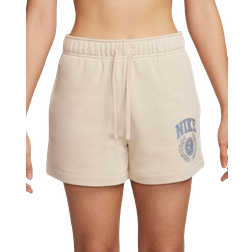 Nike Sportswear Club Fleece Women's Mid Rise Graphic Shorts - Sanddrift