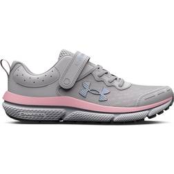 Under Armour Pre-School UA Assert 10 AC Wide - Halo Grey/Pink Sugar/Iridescent