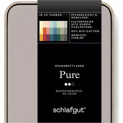 Schlafgut Jersey Pure Lagen Beige (220x200cm)