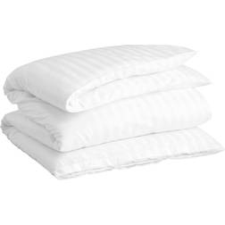 Gant Home Sateen Stripes Påslakan Vit (210x150cm)