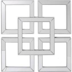 Silver Art Deco Wall Decor 40x40cm