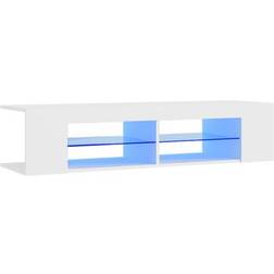 vidaXL Led Lights White TV-bord 135x30cm