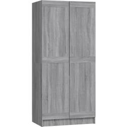 vidaXL 826639 Grey Sonoma Wardrobe 82.5x180cm