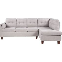 Lilola Home Dalia Light Gray Sofa 97" 4 Seater