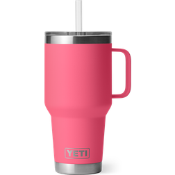 Yeti Rambler Straw Tropical Pink Travel Mug 35fl oz