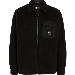 Tommy Hilfiger Teddy Fleece Casual Fit Overshirt - Black