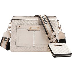 River Island Monogram Cross Body Bag - Cream