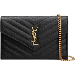 Saint Laurent YSL Monogram Small Wallet - Black