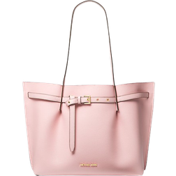 Michael Kors Emilia Large Pebbled Leather Tote Bag - Powder Blush