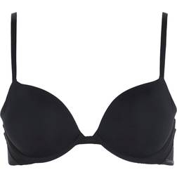 Calvin Klein Perfectly Fit Flex Plunge Push-Up Bra - Black