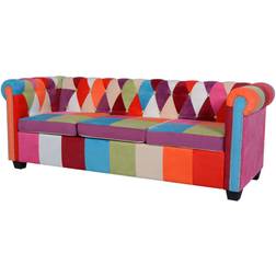vidaXL Chesterfield Soffa 200.4cm 3-sits