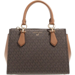 Michael Kors Marilyn Medium Logo Satchel - Brn/Acorn