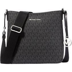 Michael Kors Jet Set Travel Small Signature Logo Messenger Bag - Black