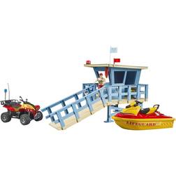 Bruder Bworld Life Guard Station with Quad & Personal Water Craft 62780