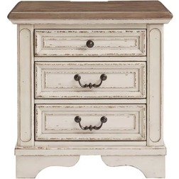 Ashley Furniture Realyn White Bedside Table 16.5x20.3"