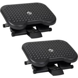 Mind Reader Tilt Adjustable Ergonomic Foot Rest 2-pack