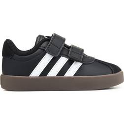 adidas Kid's VL Court 3.0 - Core Black/Cloud White/Core Black