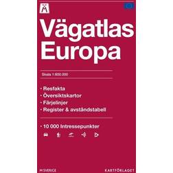 M Vägatlas Europa Skala 1:800 000 (Häftad, 2024)