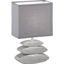 FISCHER & HONSEL liner Chrome/Grey Table Lamp 29cm