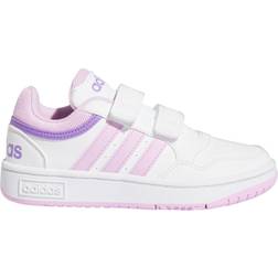 adidas Kid's Hoops 3.0 CF C - Cloud White/Lilac/Violet Fusion