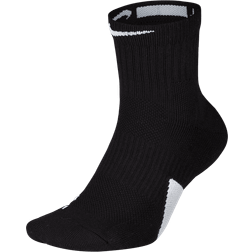 NIKE Elite Mid Basketball Socks - Black/White