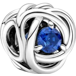 Pandora September Eternity Circle Charm - Silver/Blue