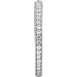 Pandora Sparkle & Hearts Ring - Silver/Transparent