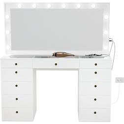 Boahaus Orla Modern White Dressing Table 20.1x56.3"