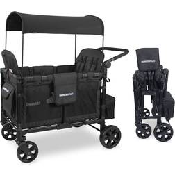 Wonderfold Wagon W4 Elite Quad Stroller - Volcanic Black