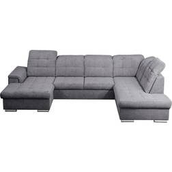 Poco Action Light Gray/Silver Sofa 250cm