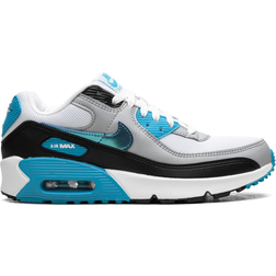 Nike Air Max 90 GS - White/Blue Lightning/Black/Blue Lightning