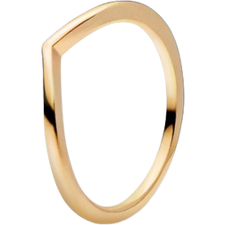 Pandora Polished Wishbone Ring - Gold