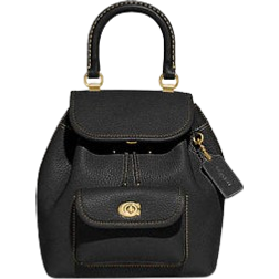 Coach Riya Backpack 21 - Glovetanned Leather/Brass/Black