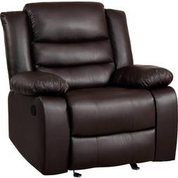 PrimeZone Oversized Rocker Brown Armchair 40"