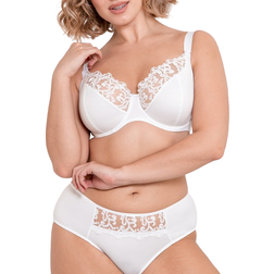 Flirtelle Swirl Balcony Bra - White