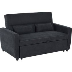 Homcom Sofa Set Black Sofa 155cm Zweisitzer