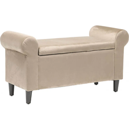 LPD Furniture Highgrove Beige Storage Bench 115x60cm