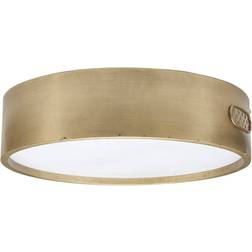 PR Home Norton Brass Ceiling Flush Light 40cm